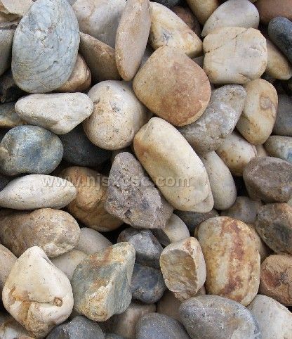 natural mixed pebbles