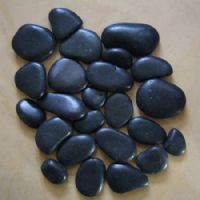 high light black pebbles